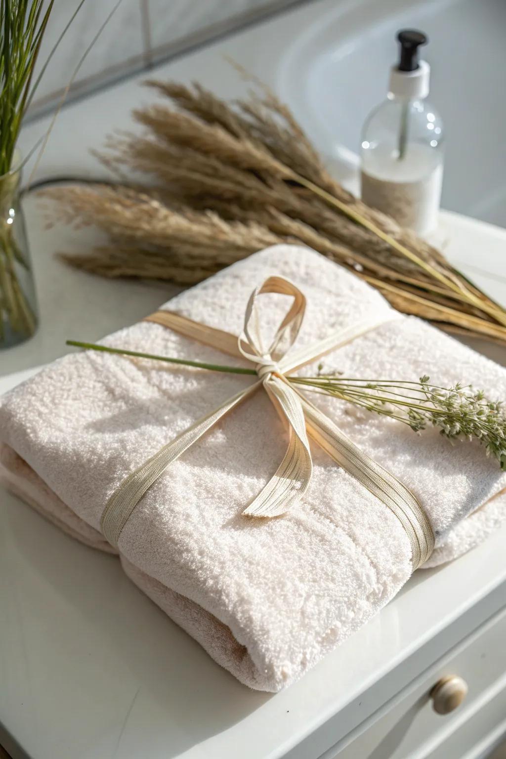 Transform your gift with the elegance of an envelope fold—simplicity at its finest.
