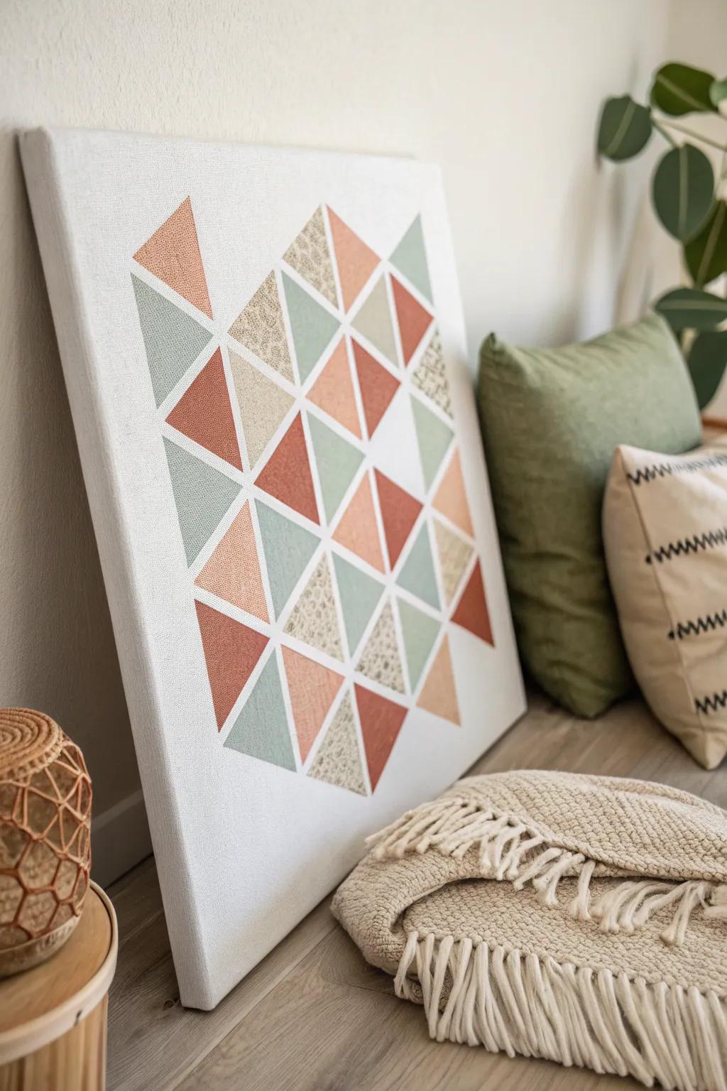 Elevate your space with the serene allure of geometric elegance.