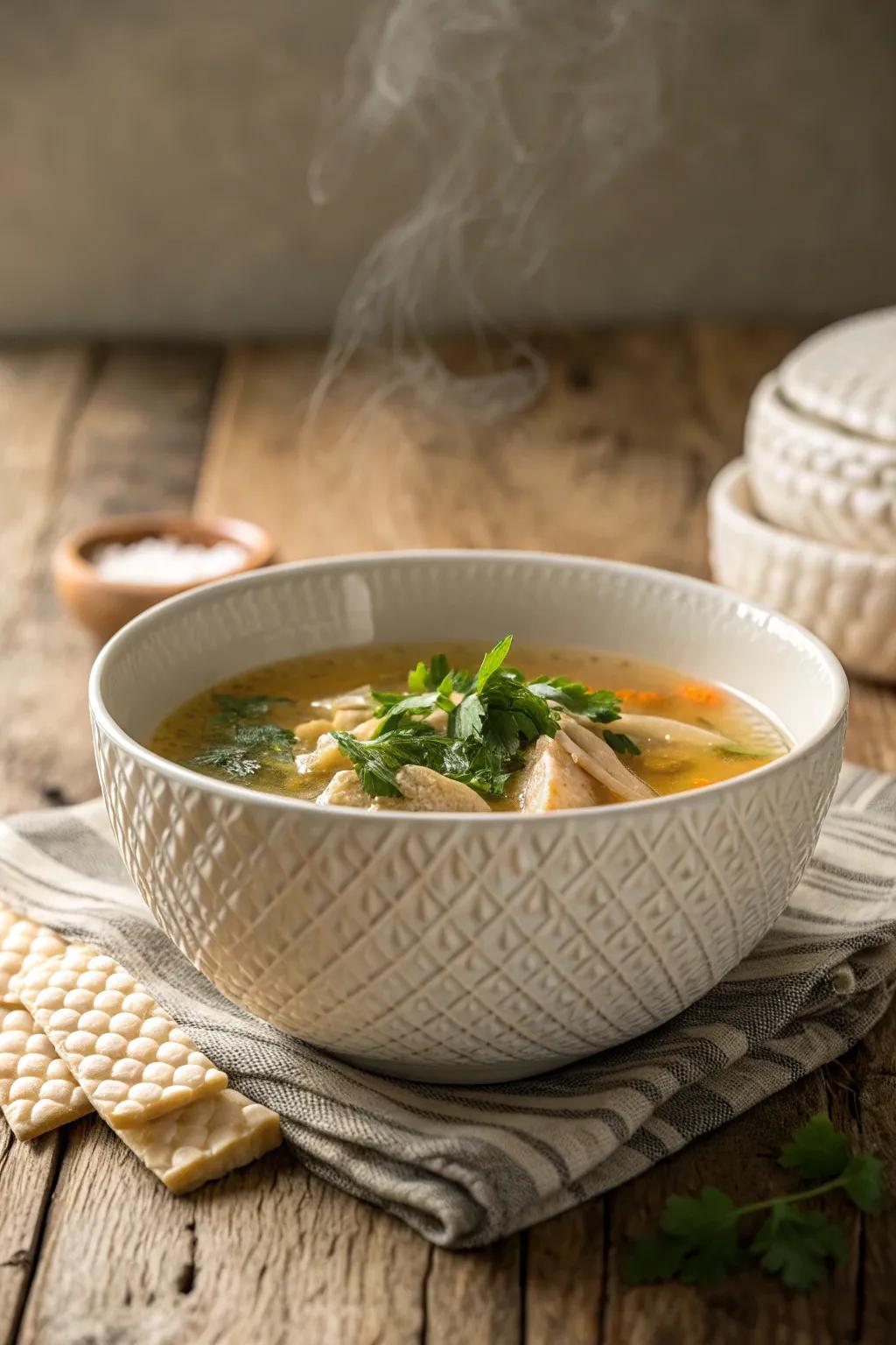 Warmth and healing in every spoonful - the perfect comfort for your loved one.