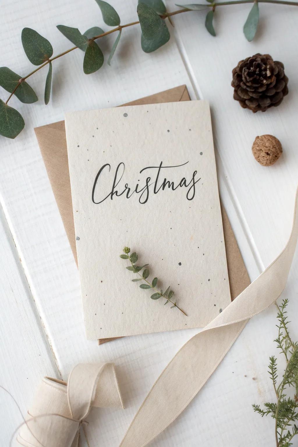 A heartfelt message for mom, wrapped in simplicity and love.