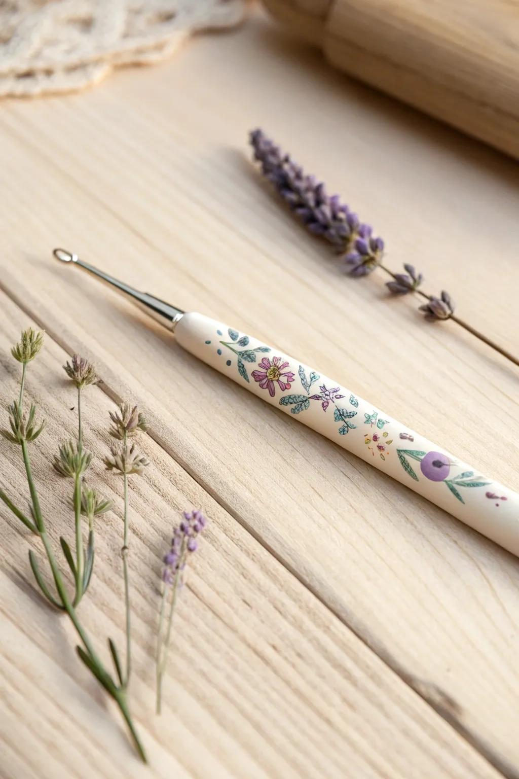 Embrace the art of crochet with a touch of floral elegance.