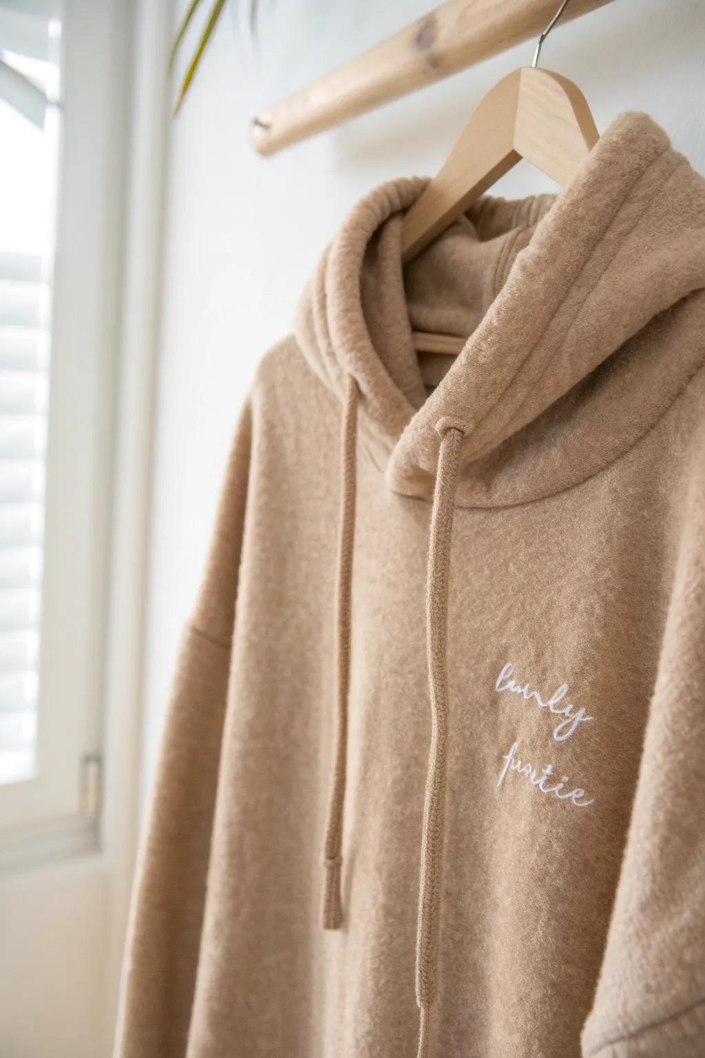 Elevate your style with a touch of inspiration—customize your hoodie with personal quotes that speak to your soul.