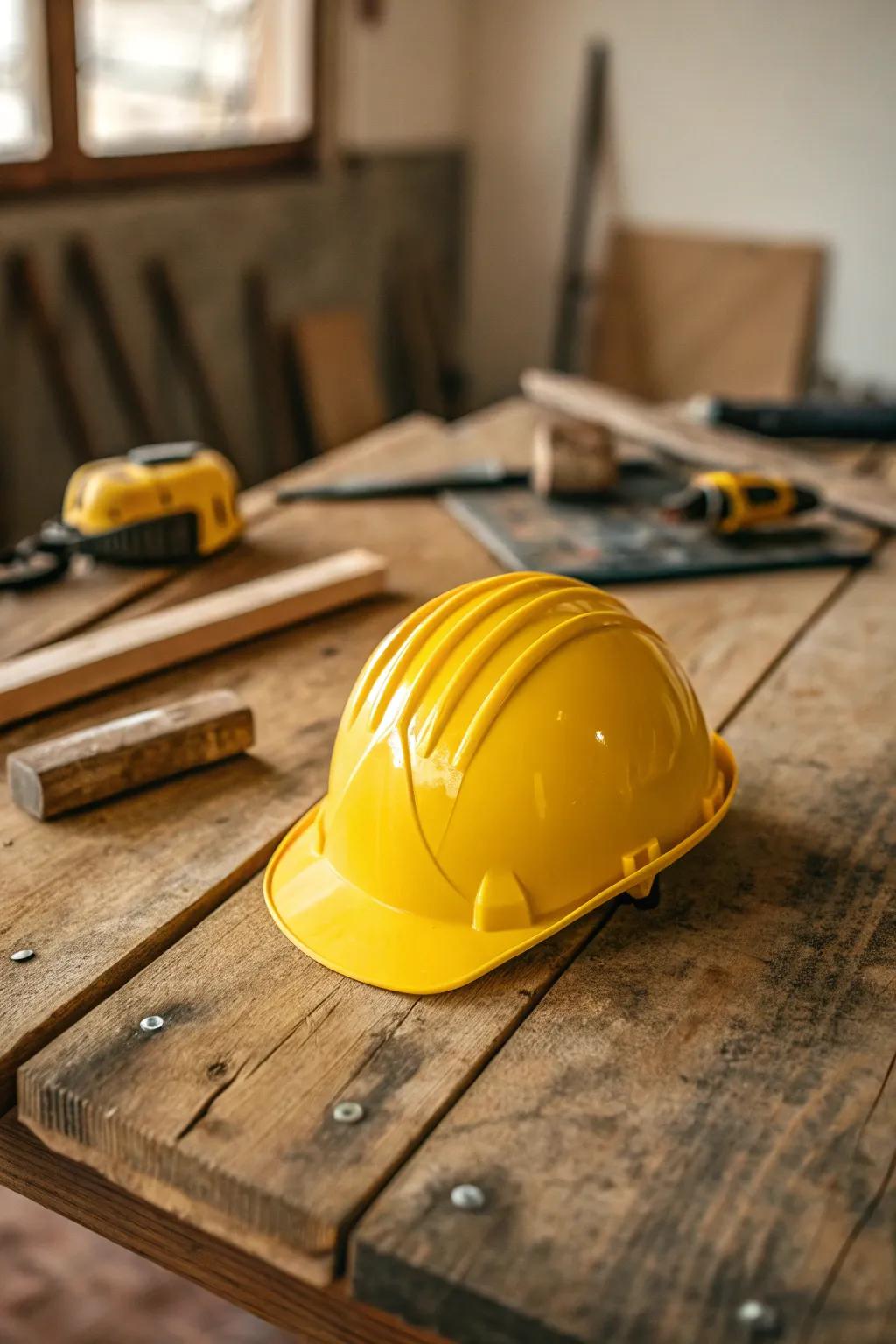 Welcome to the construction party zone: A hard hat for every little builder!