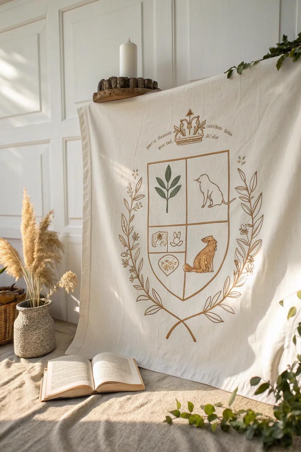 Embrace your family's story with a personalized crest—where simplicity meets meaningful design.