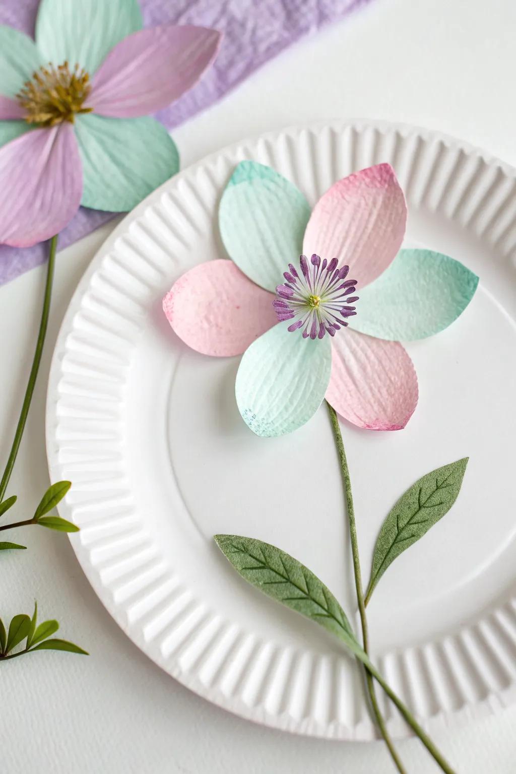 Embrace the beauty of simplicity with a touch of spring elegance.