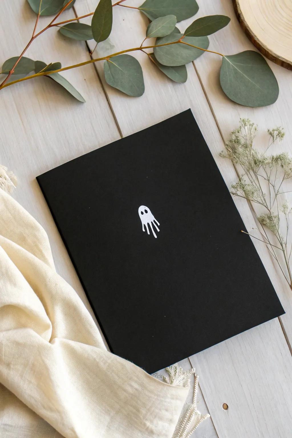 Capture the charm of tiny hands this Halloween with minimalist handprint ghosts!