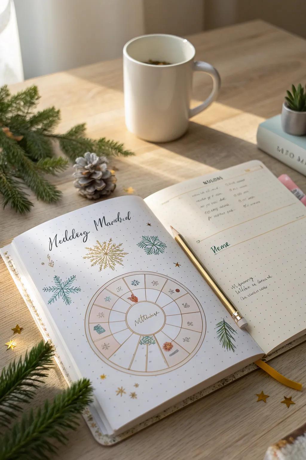 Track your holiday spirit with elegance and simplicity. #MoodTracker #ScandiBoho