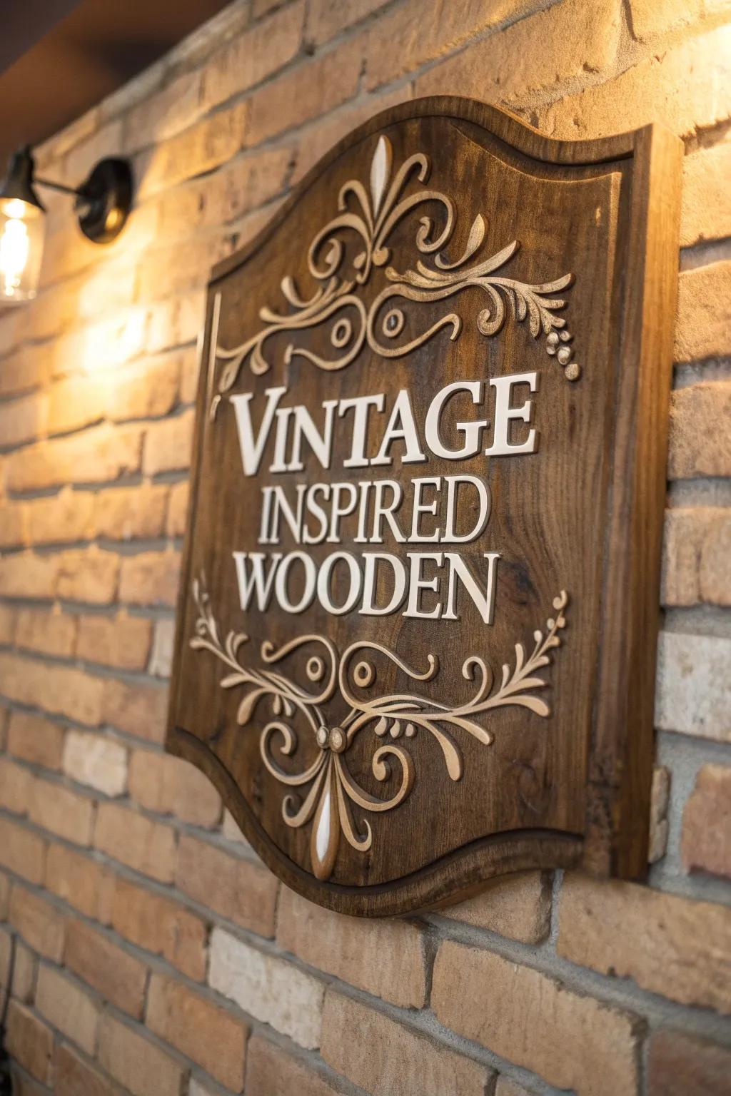 Step back in time with this meticulously crafted vintage-inspired sign, where craftsmanship meets nostalgia.