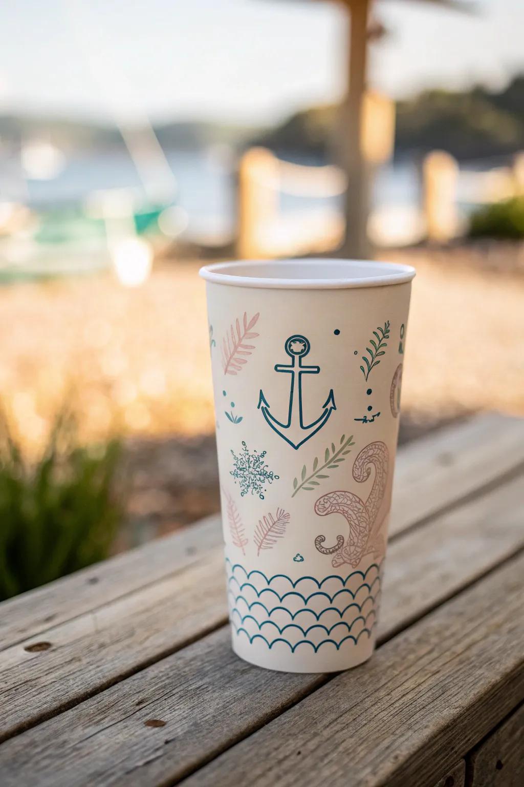 Elevate your wedding decor with custom cups that seamlessly blend Scandinavian elegance and boho charm. #WeddingInspiration #MinimalistDesign