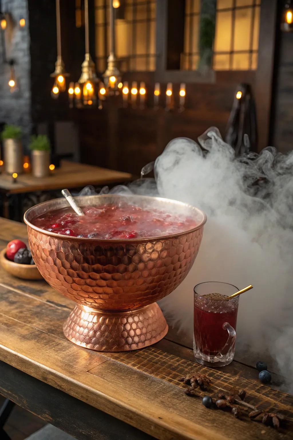 Mystify your guests with a sinister punch bowl that promises intrigue and conversation.