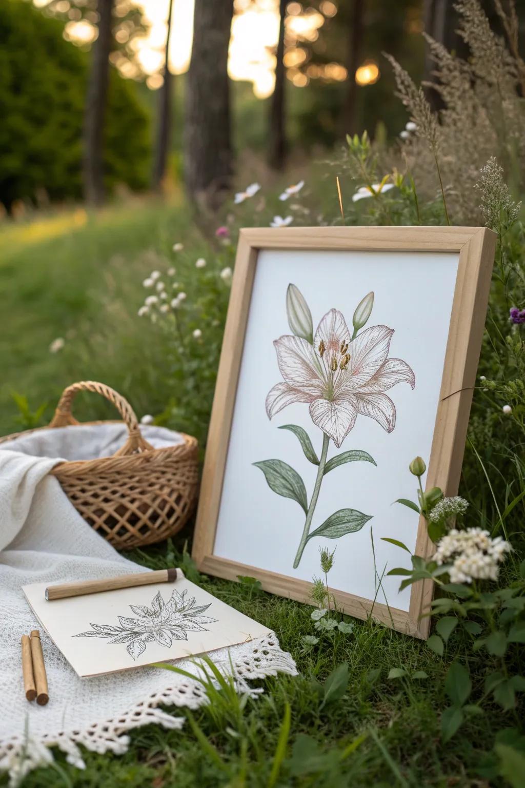 Discover the beauty of nature through minimalist art. 🌿✨ #GardenInspiredArt #ScandiBoho