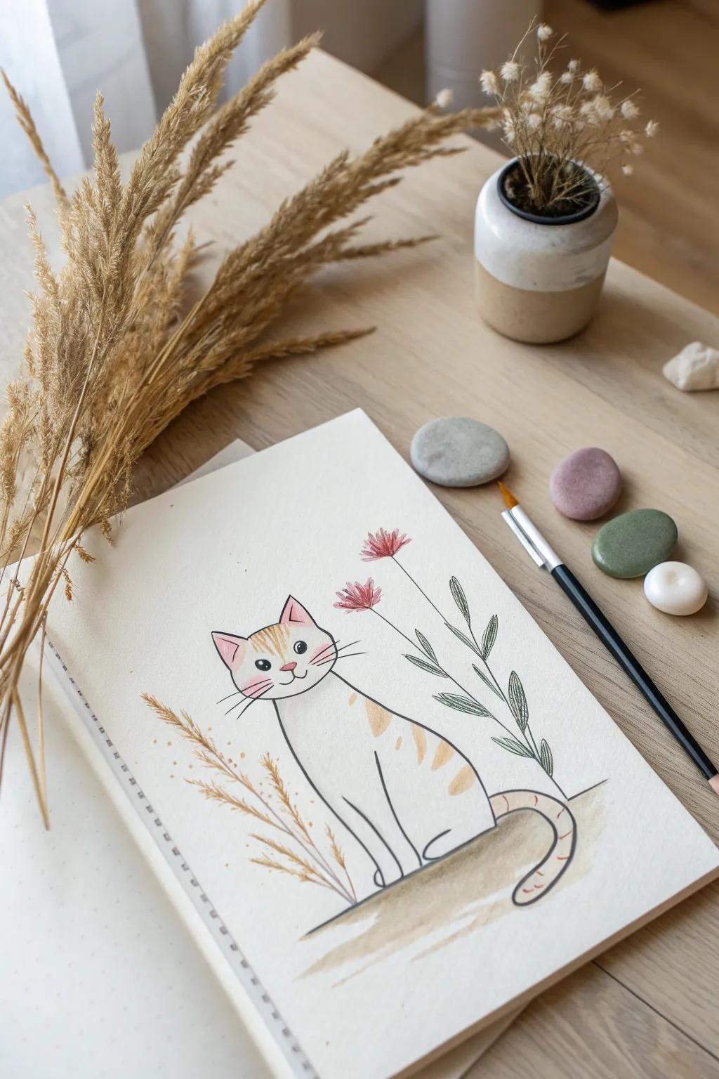 Cherish the joy of your furry friends with a personalized pet portrait for your time capsule.