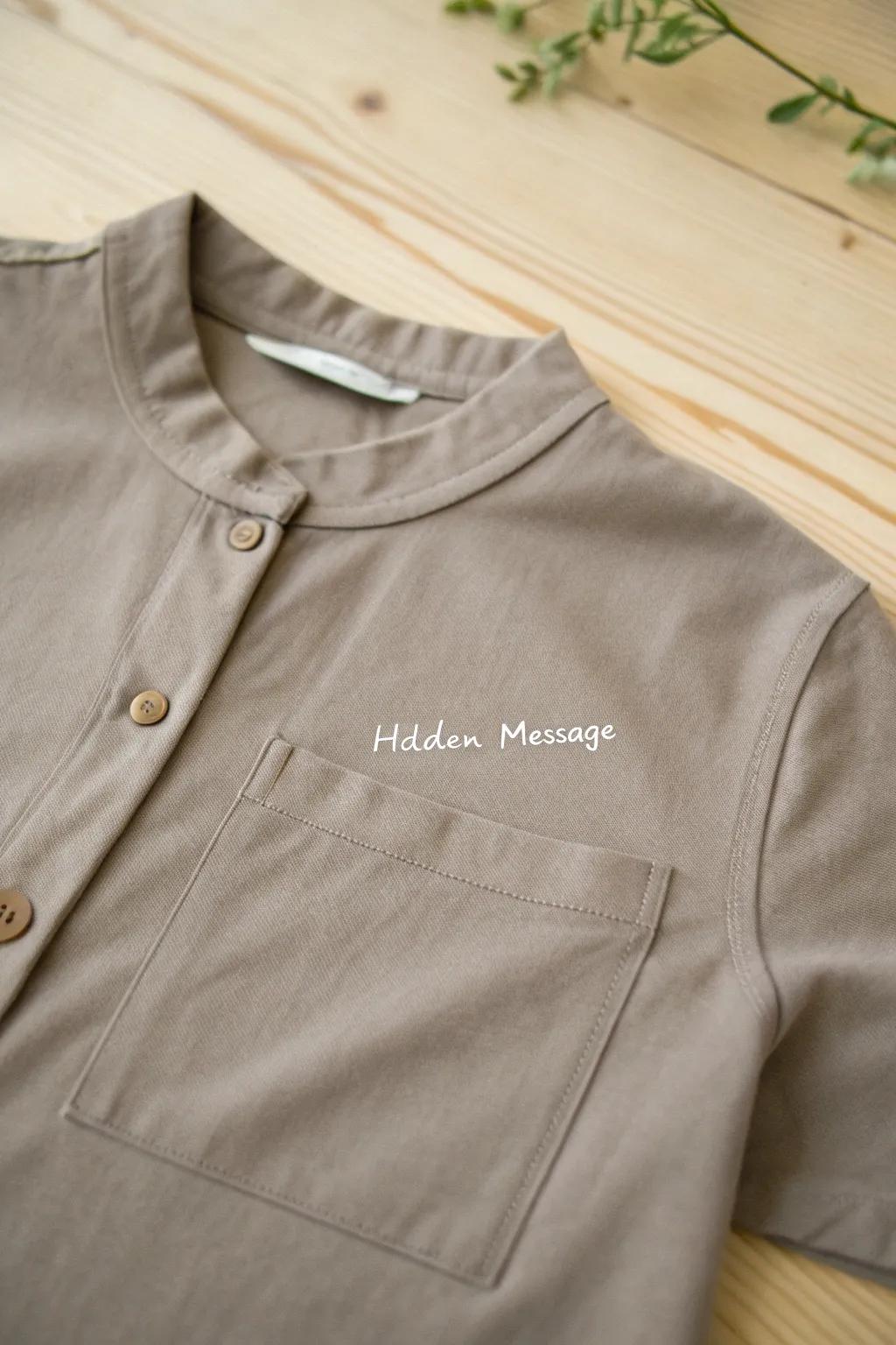 Discover the joy of hidden messages in minimalist style. A surprise awaits under every flap!