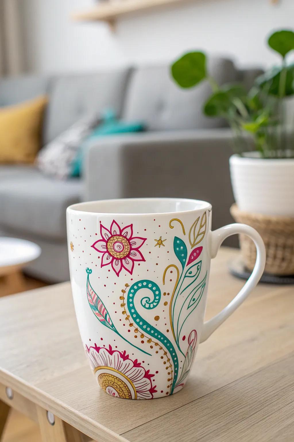 Infuse your space with playful artistry: A touch of graffiti magic.