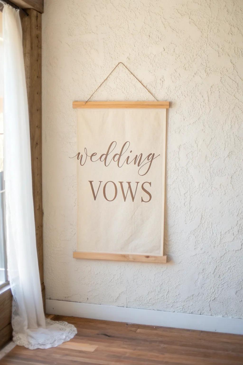 Cherish the memory of your special day with handcrafted elegance. #WeddingKeepsake #MinimalistDesign