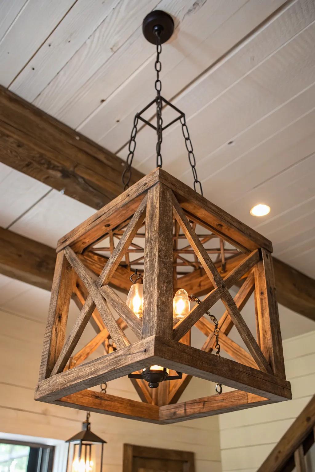 Illuminate your space with the charm of rustic craftsmanship.