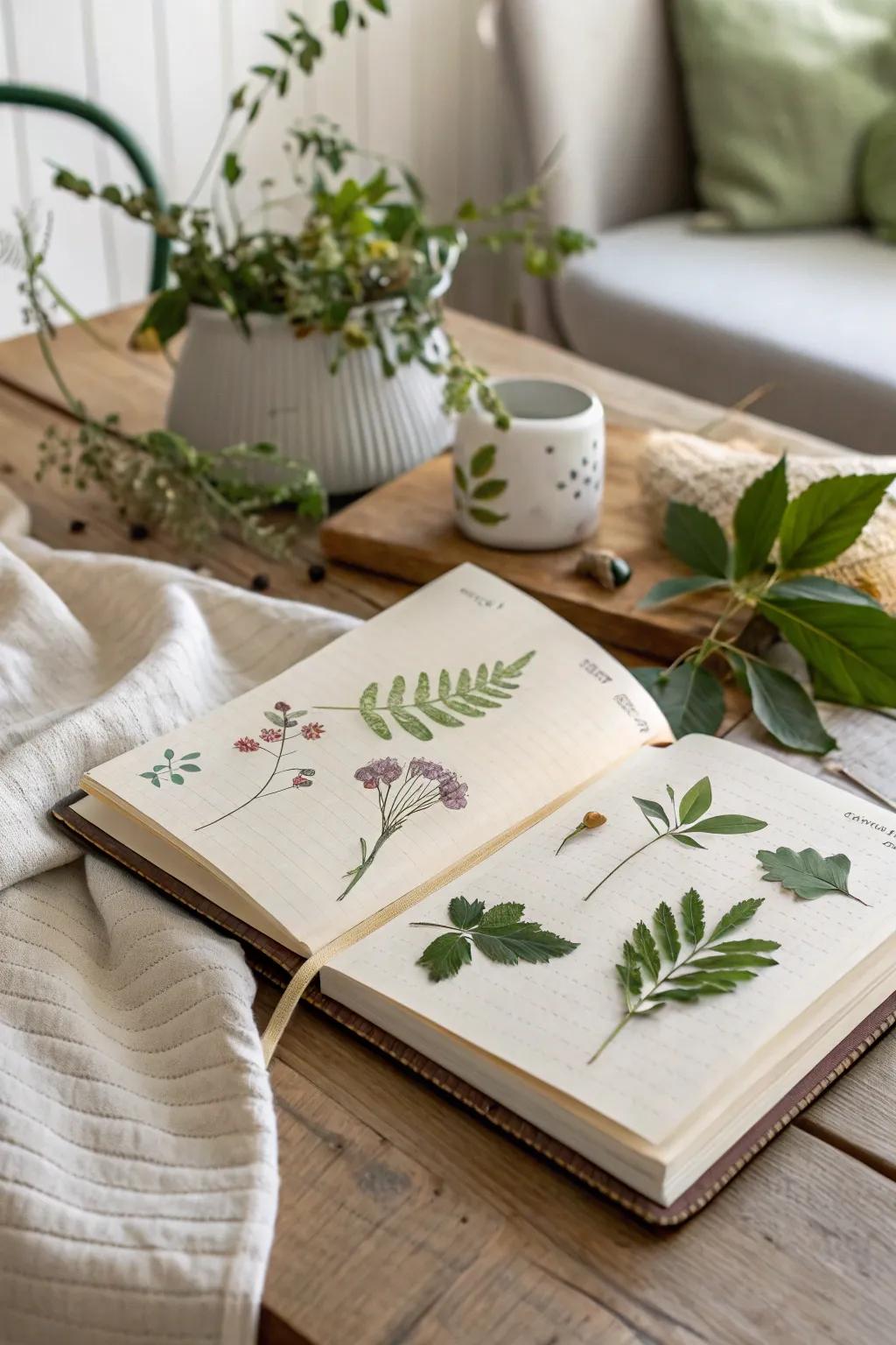 Capture the magic of outdoor adventures with a handcrafted nature diary.