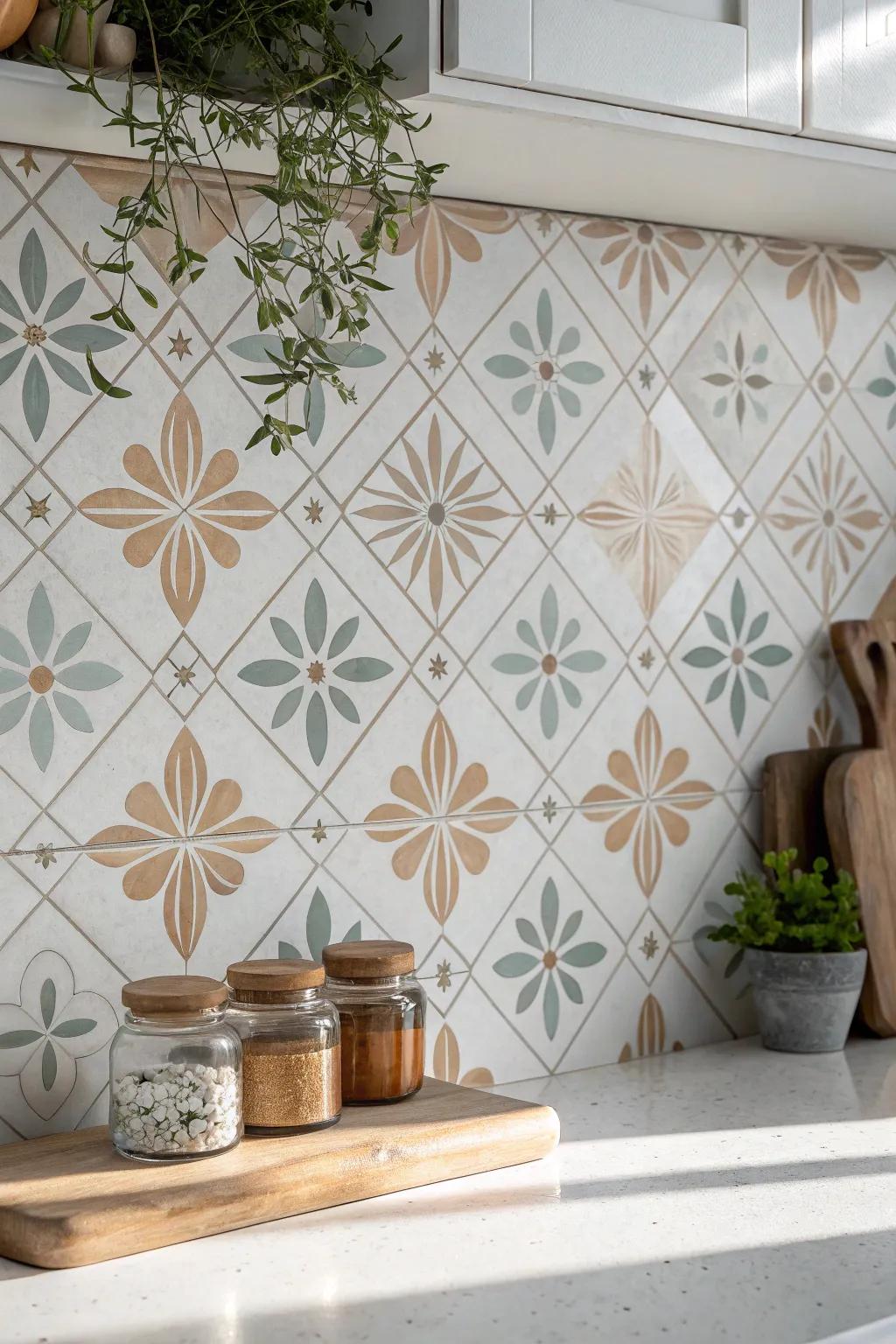 Embrace Scandinavian simplicity with understated elegance—transform your space with subtle stencil patterns.