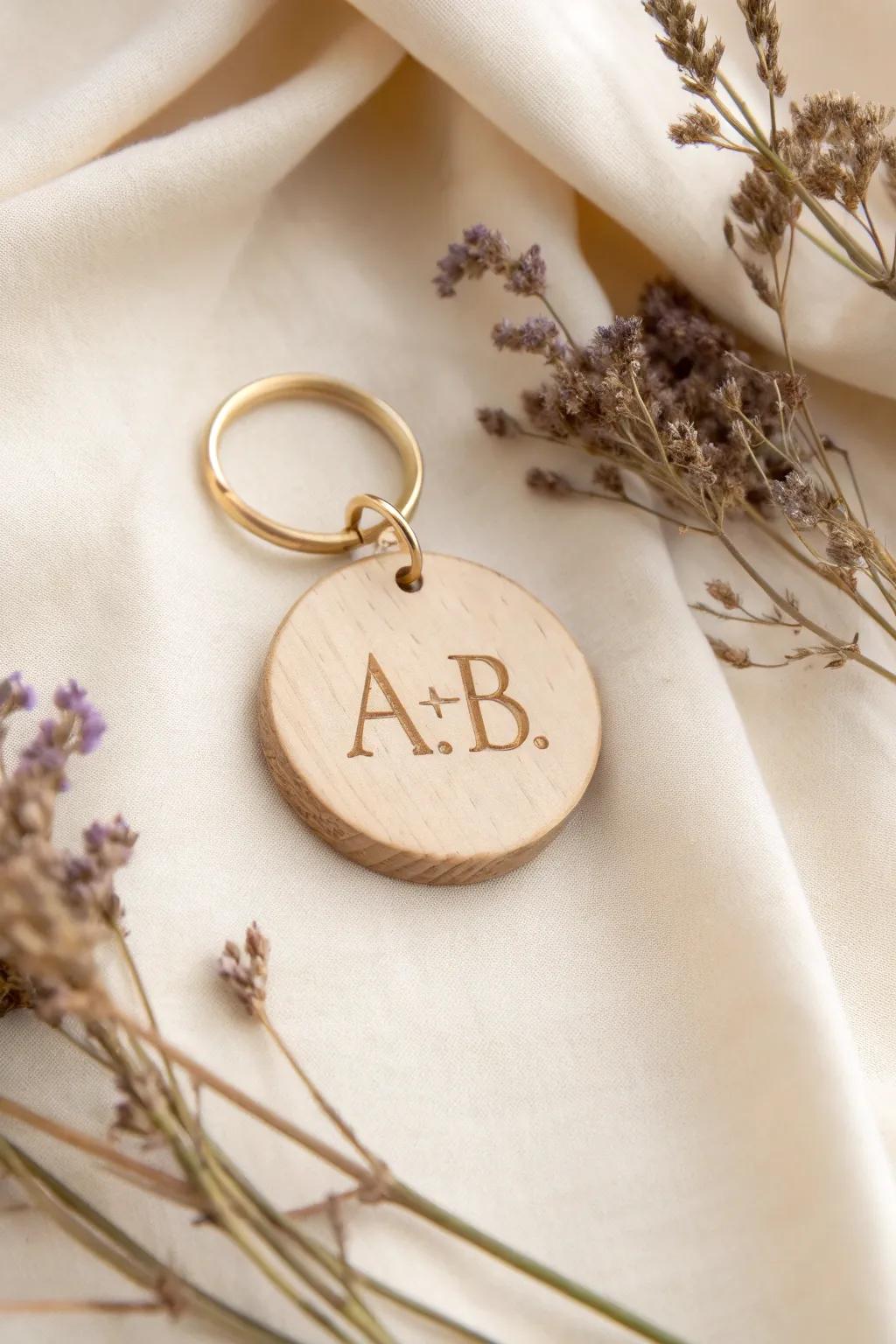 Elevate your gift-giving with personalized keychains that blend simplicity and style.