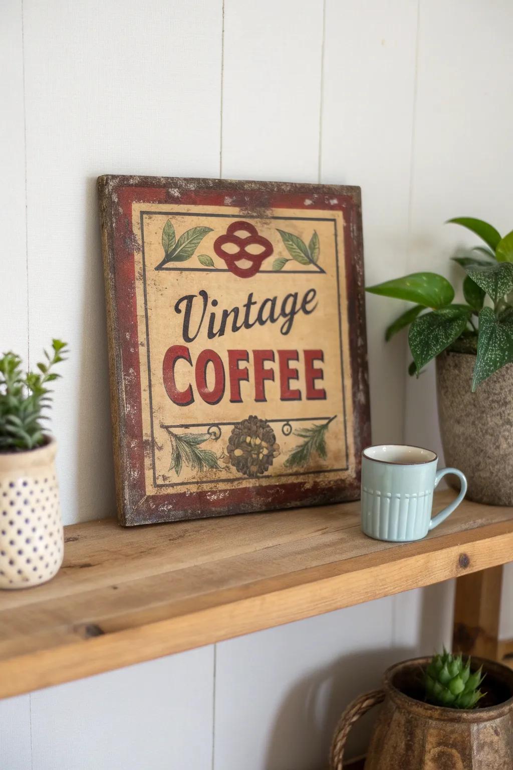 Brew up some nostalgia with vintage charm and minimalist elegance.