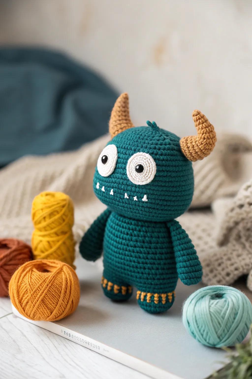 Unleash creativity with these adorable crochet monster toys!