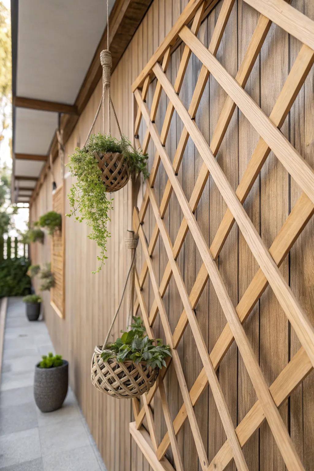 Embrace Lattice Love: Transform your walls with garden-inspired elegance.