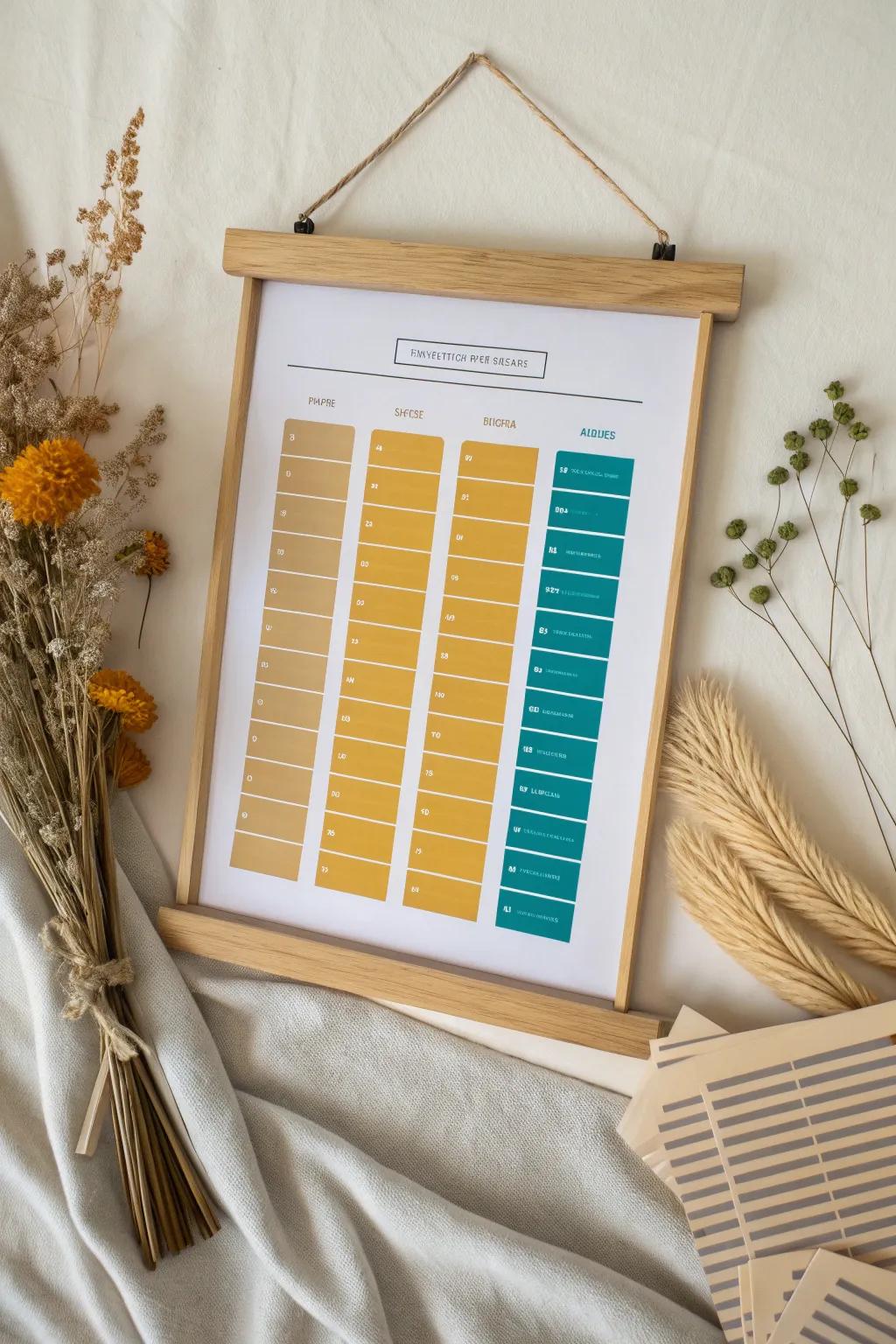 Add a whimsical touch to your chores with a chic 3D pop-out chart!