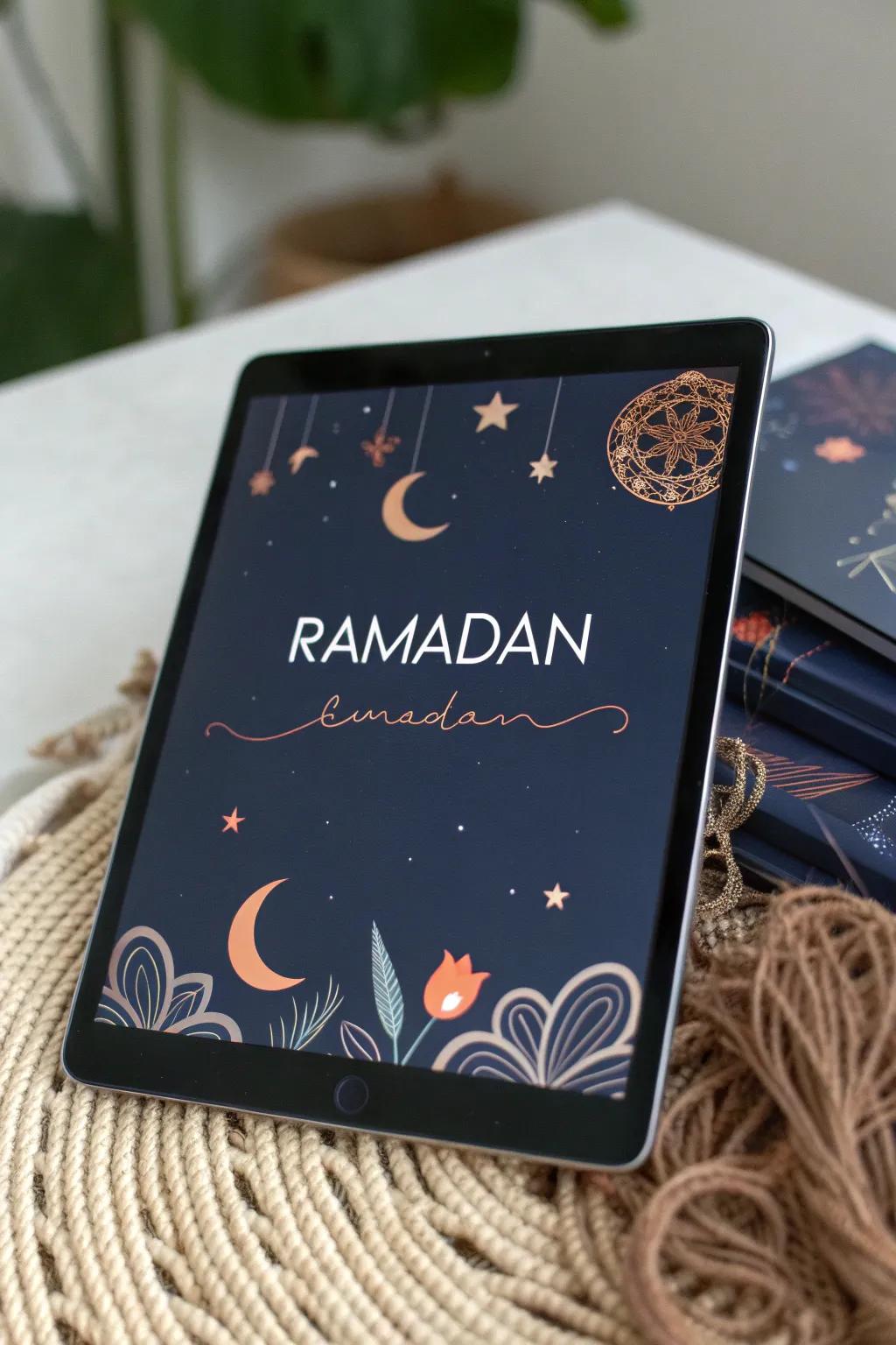 Celebrate Ramadan with a touch of modern elegance and tradition. Share joy with a digital ecard that combines simplicity and enchanting animation.