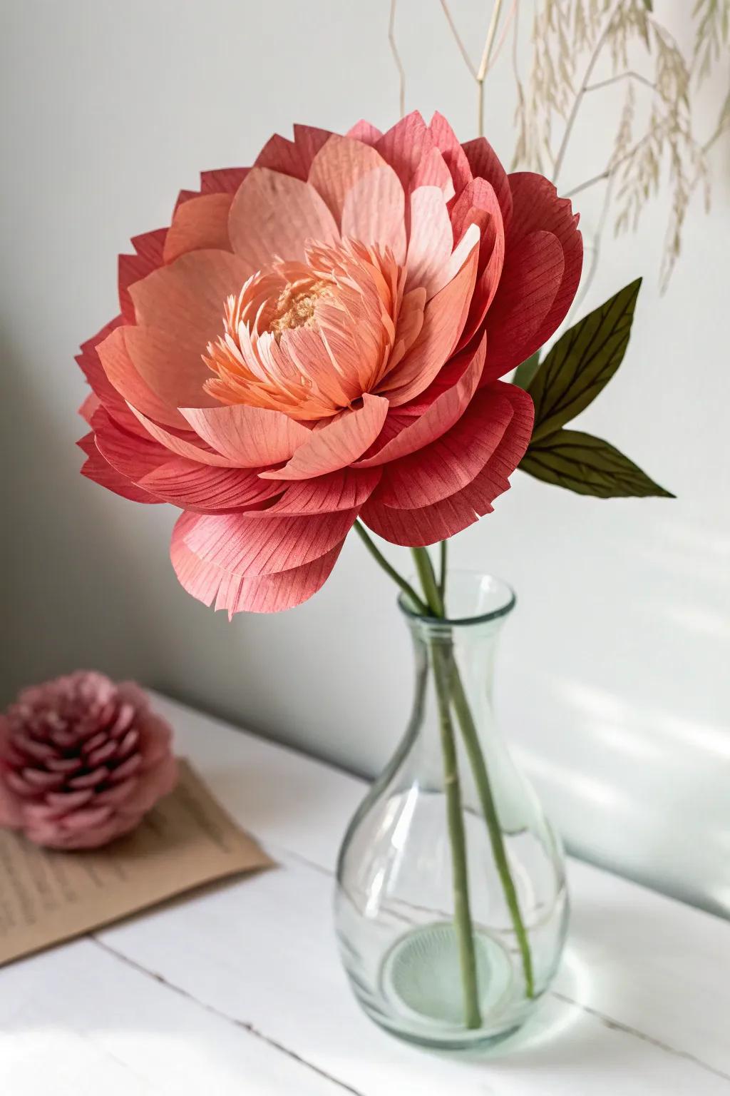Bring nature indoors with the timeless beauty of handmade paper flowers.