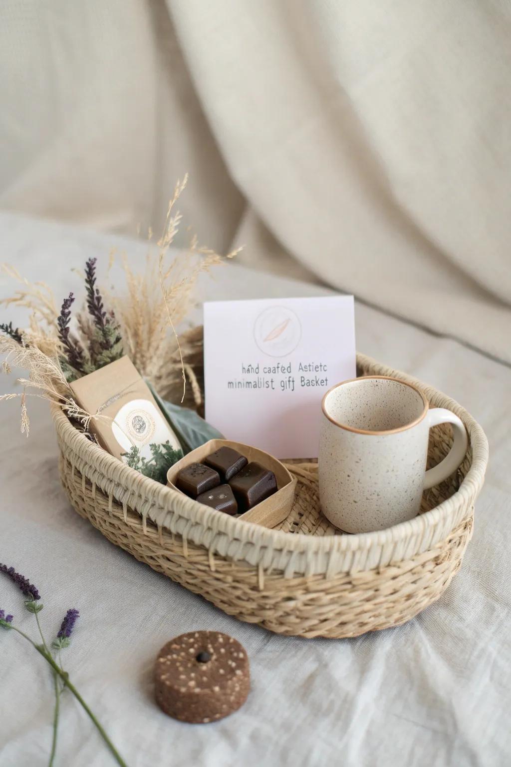 Unwrap the joy of a personalized gift basket, where simplicity meets heartfelt detail.