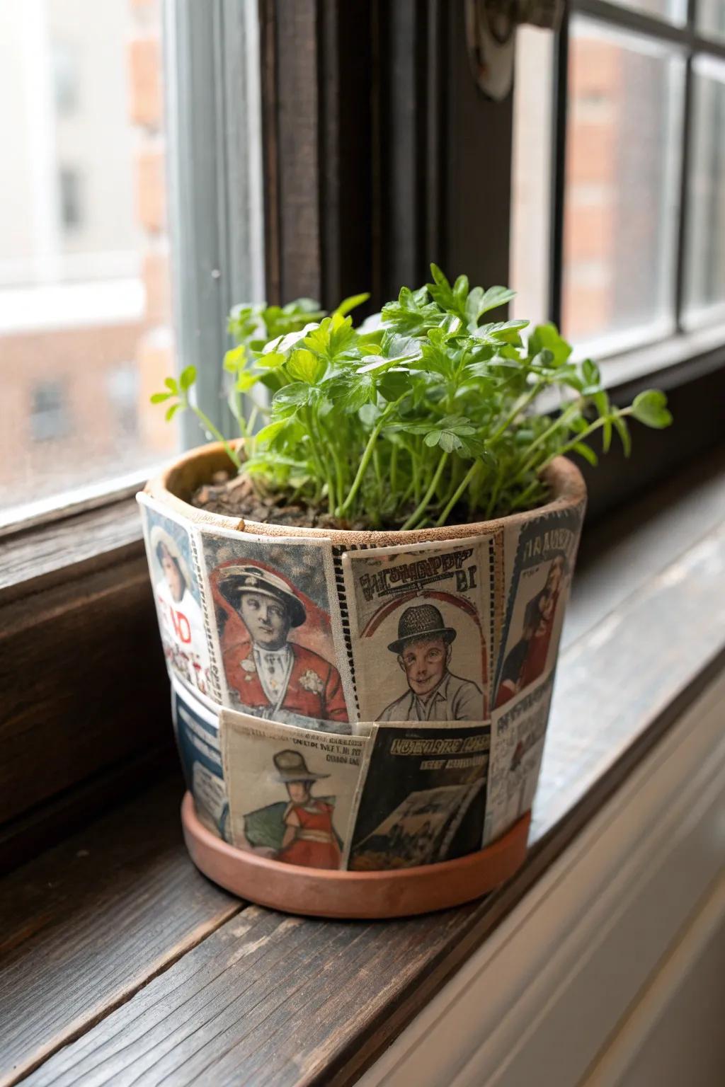 Elevate your greenery game with a touch of vintage sport – where craftsmanship meets creativity.