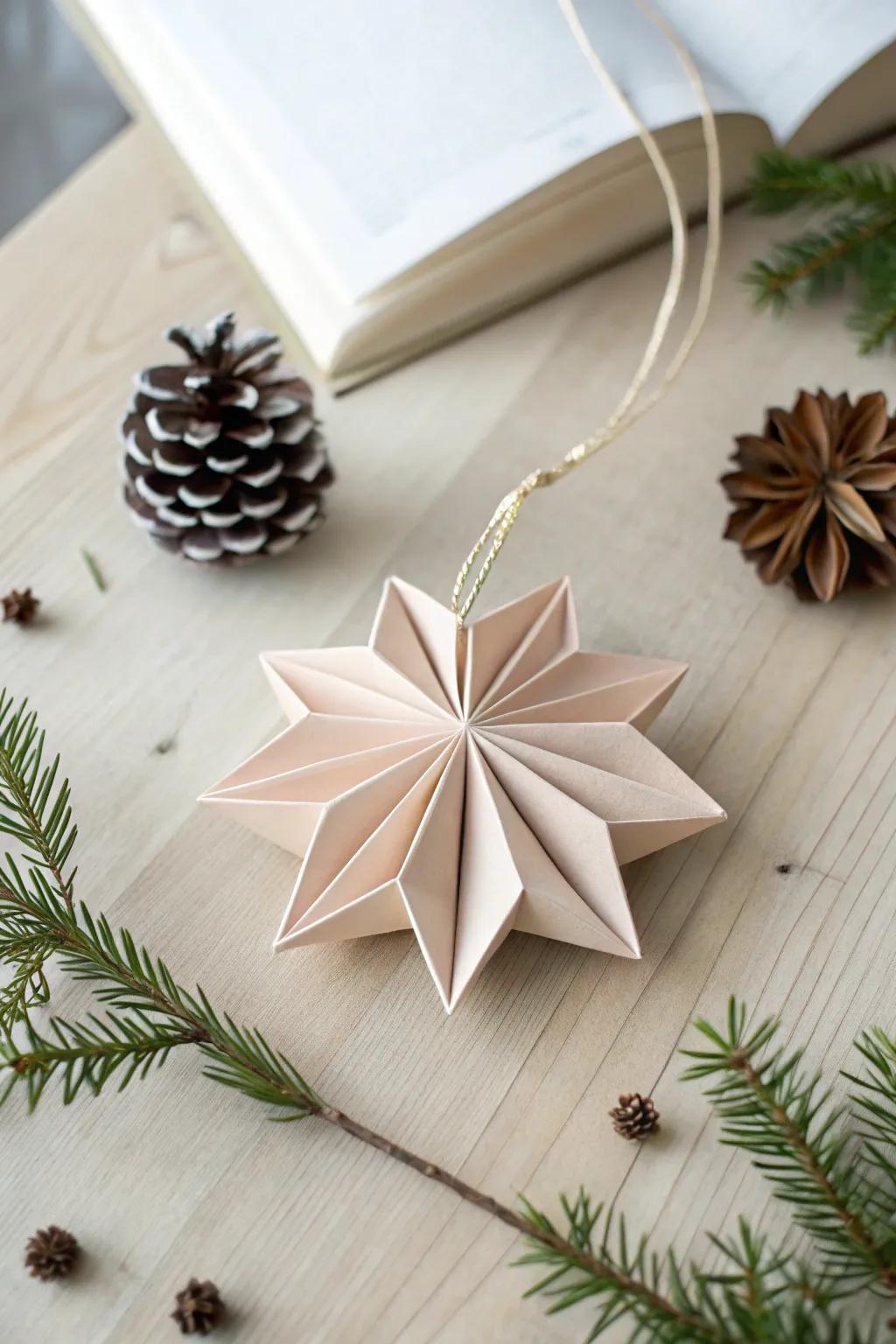 Elevate your holiday gifts with handcrafted origami ornament tags – a touch of elegance and personal flair.