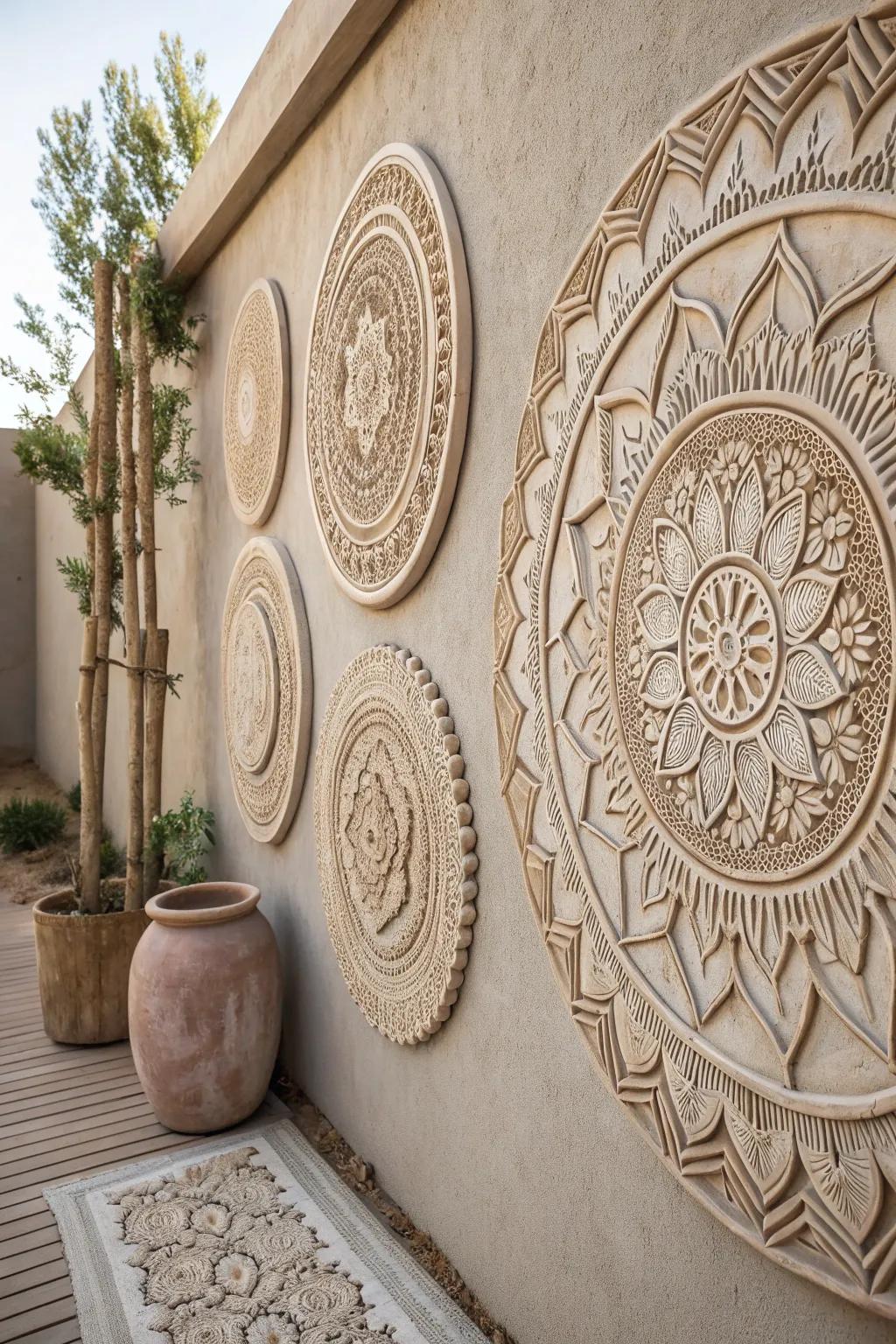 Elevate your space with the charm of handcrafted clay patterns—where Scandinavian simplicity meets Boho artistry.