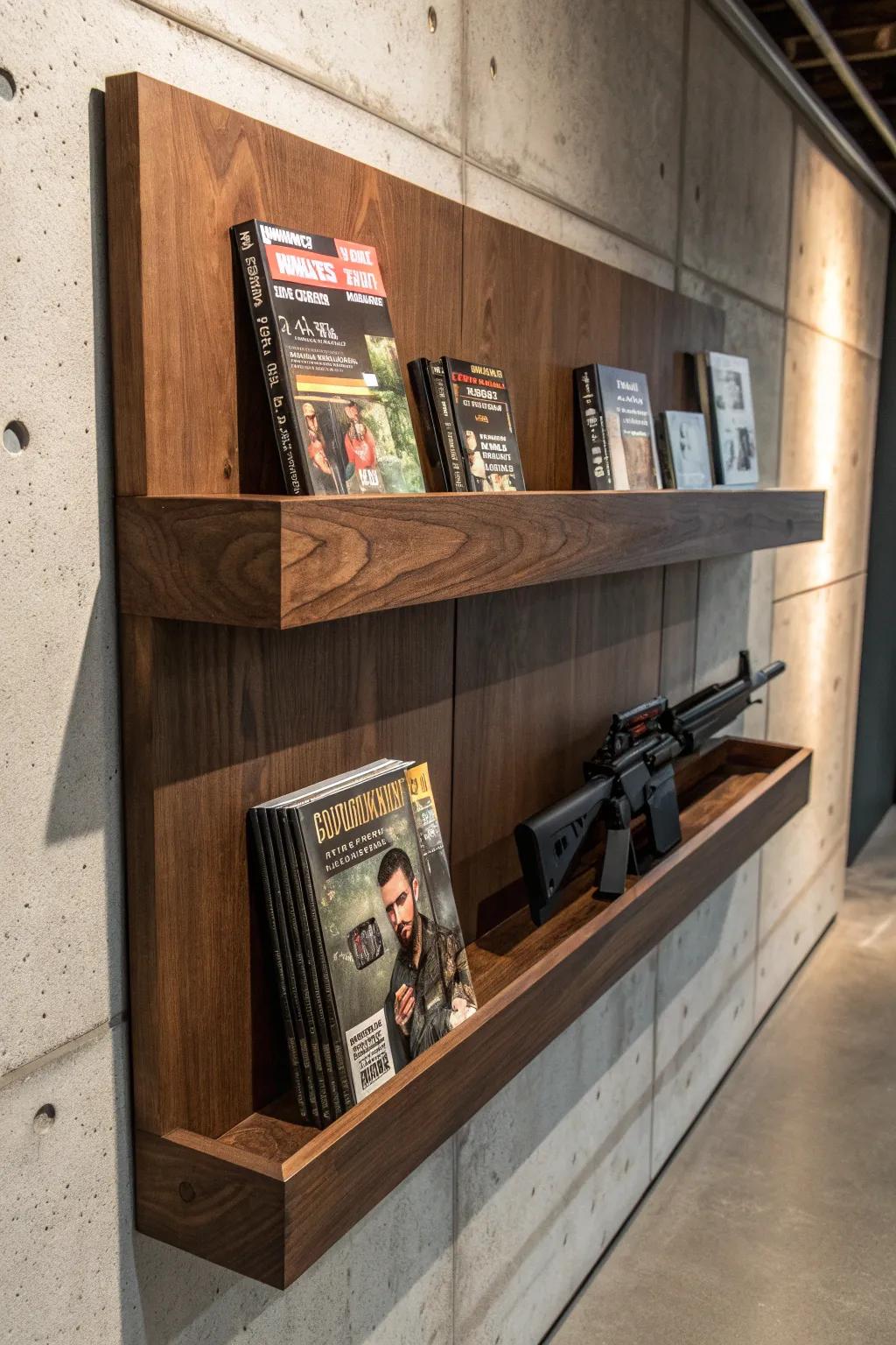 Elevate your space with handcrafted floating shelves—where function meets art.