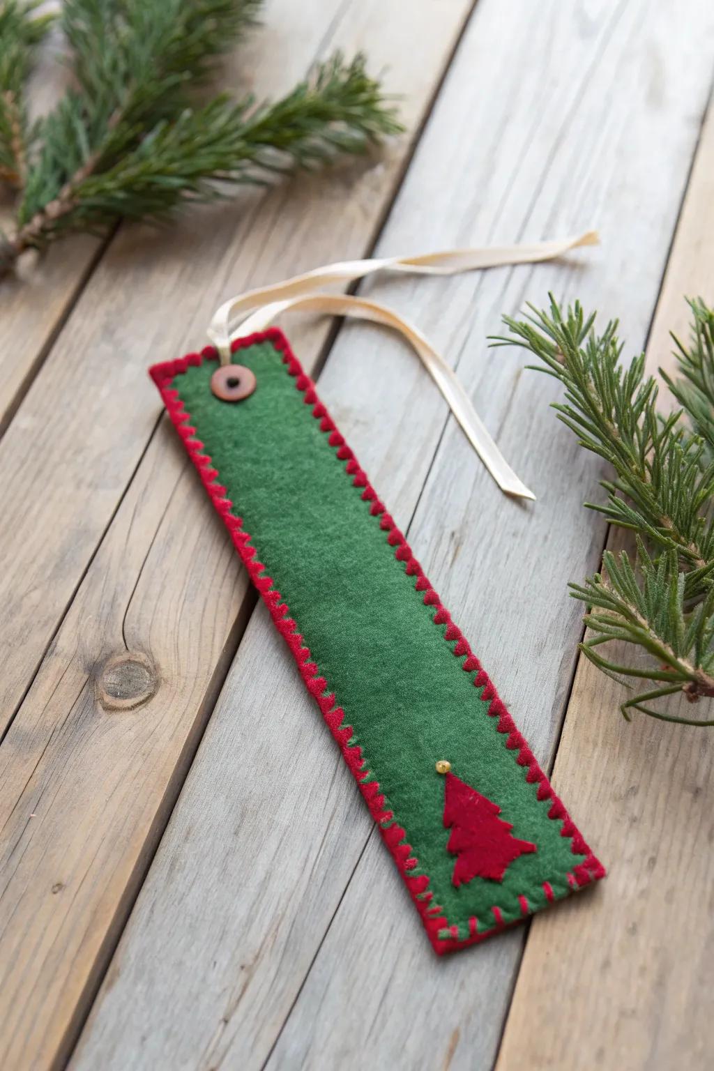 Add a touch of whimsy to your holiday reads with handcrafted elf bookmarks!
