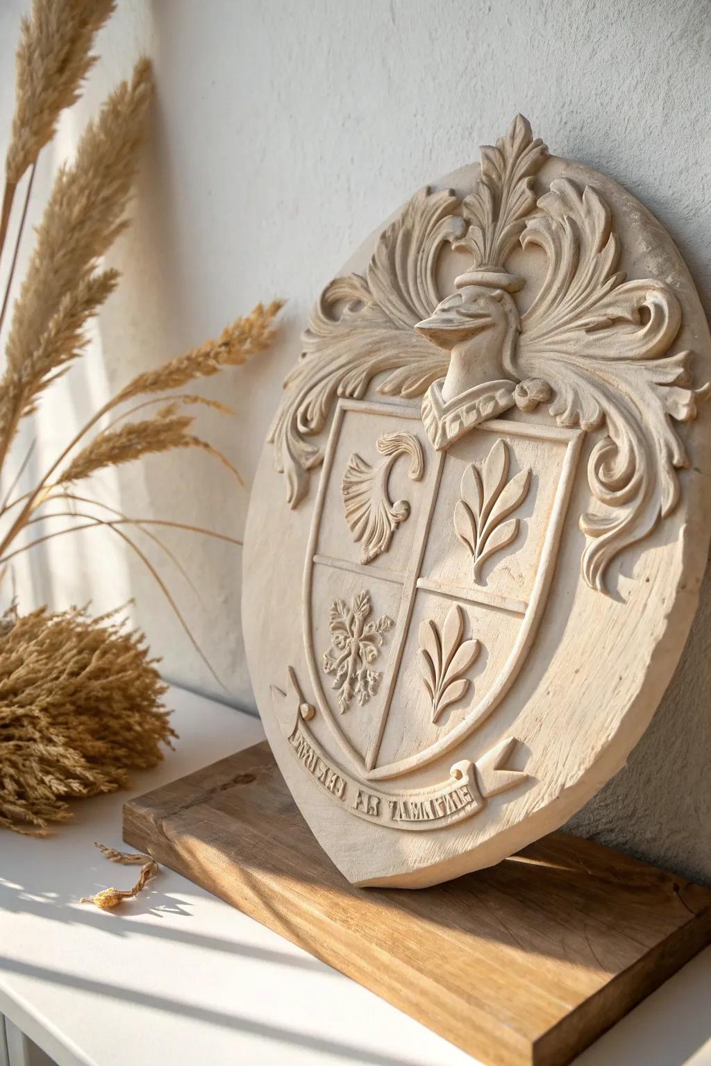 Elevate your family legacy with a handcrafted clay crest—where tradition meets minimalist elegance.