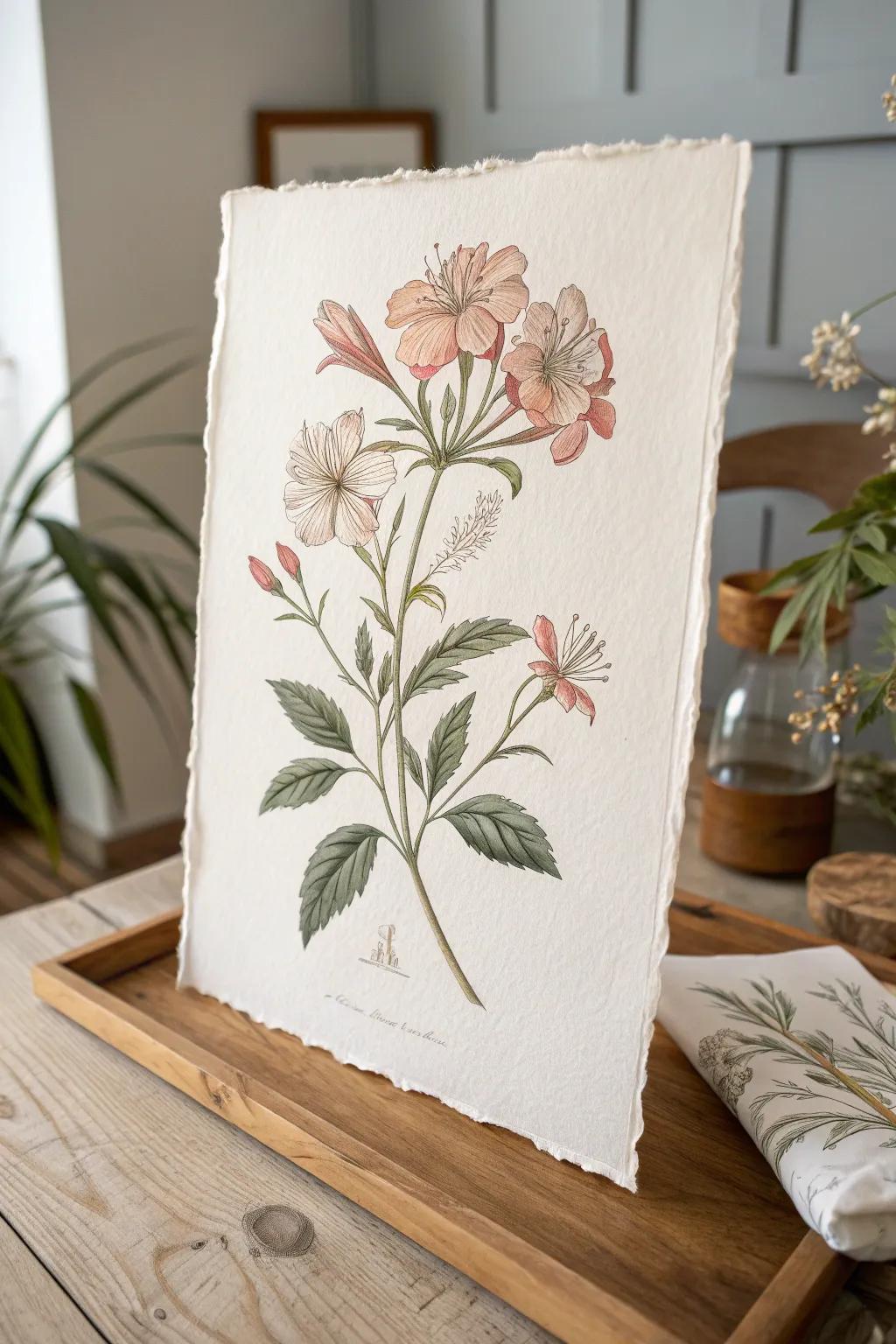 Embrace timeless elegance with vintage floral artistry.