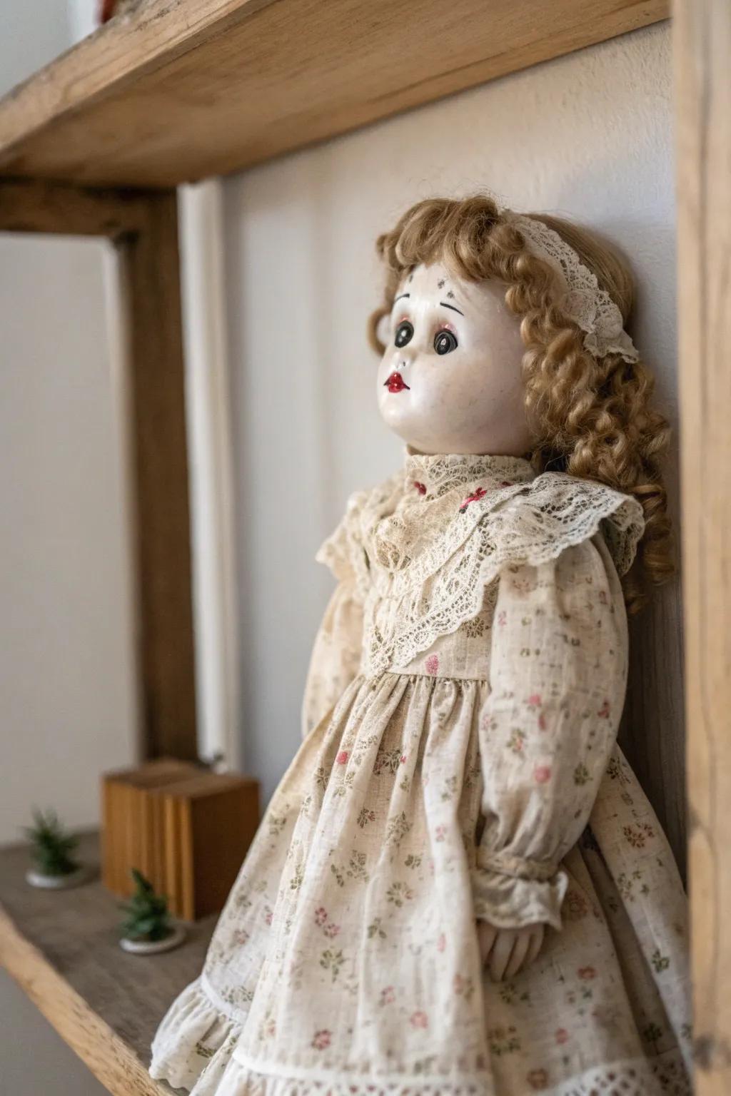 Evoke nostalgia and mystery with a haunted doll look this Halloween. 🎃👻 #HauntedElegance