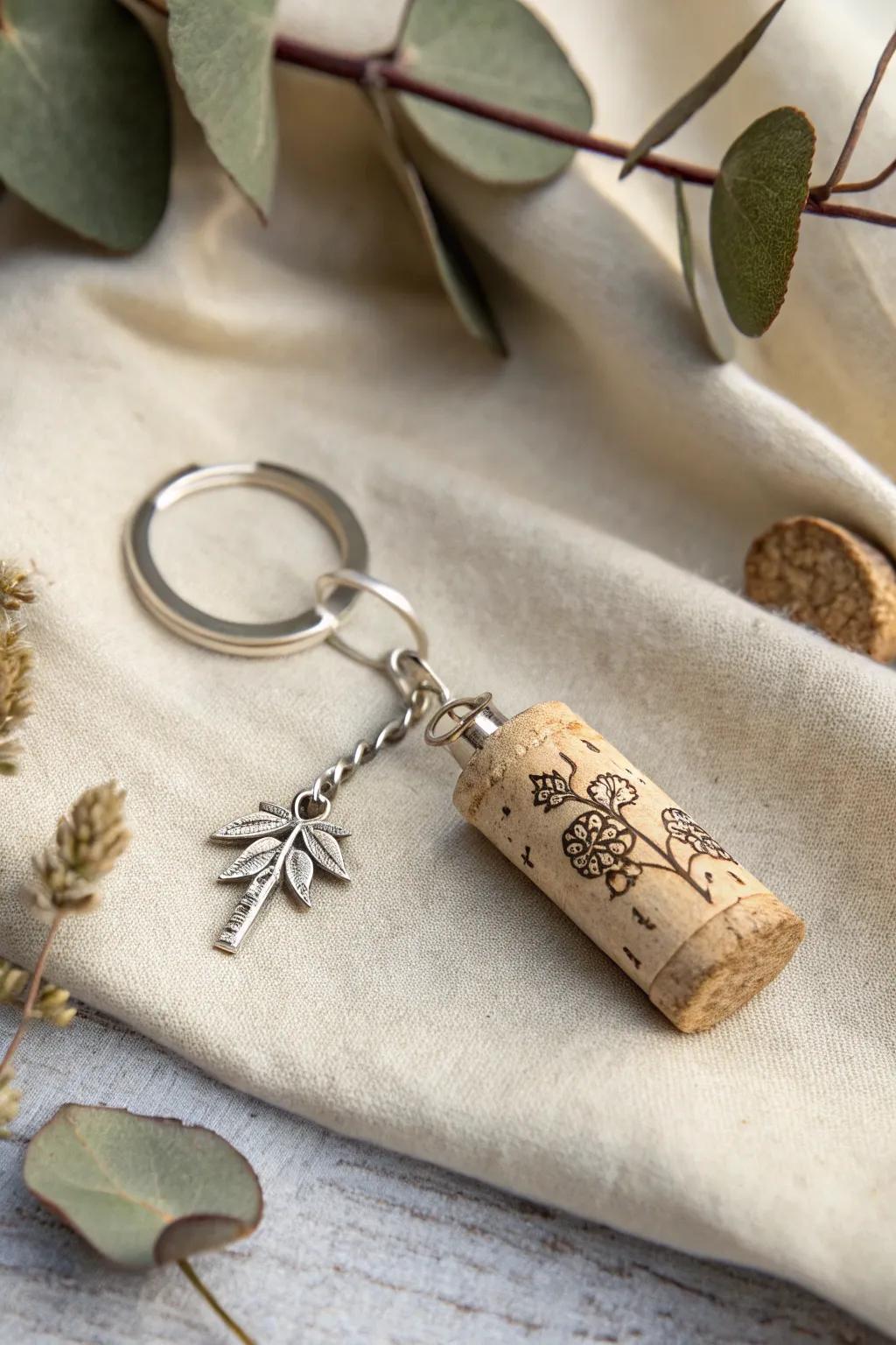 Transform your wine corks into charming keychains with a touch of boho elegance. Perfect for the eco-conscious wine lover.