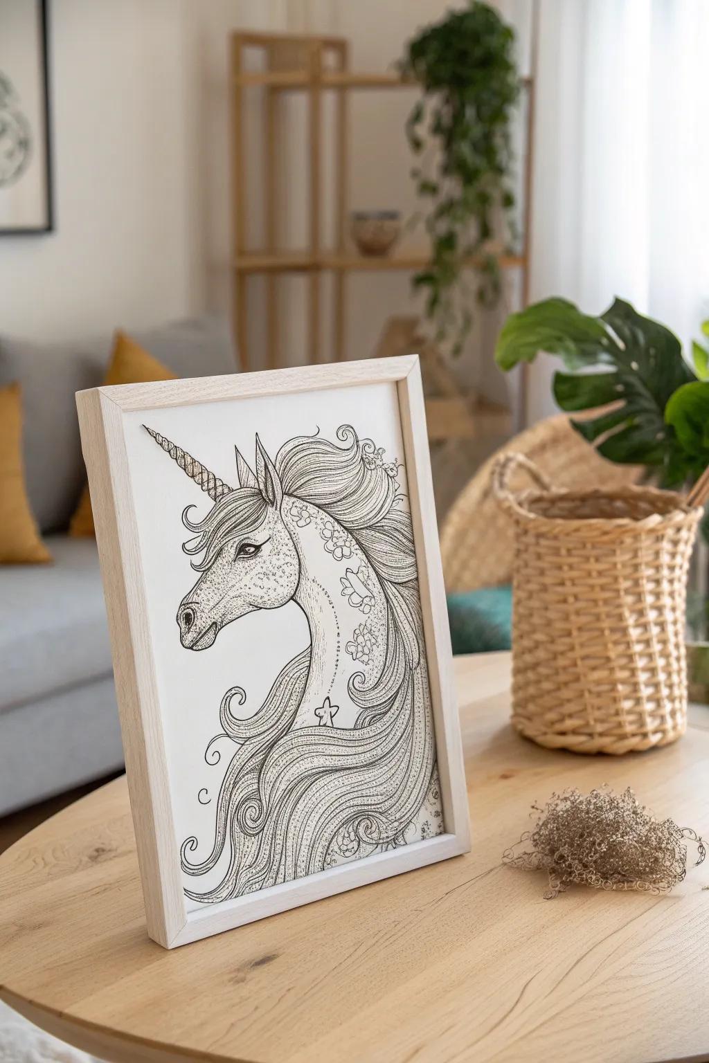 Unleash your creativity with a touch of medieval magic: sketch a mystical unicorn.