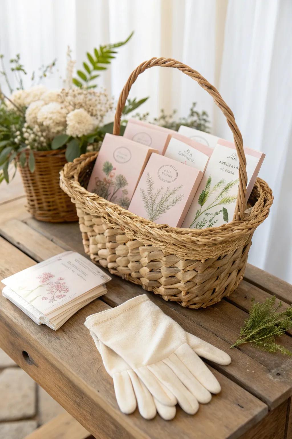 A Garden Lover's Dream: Nurture their passion for growing with this elegant gift basket.