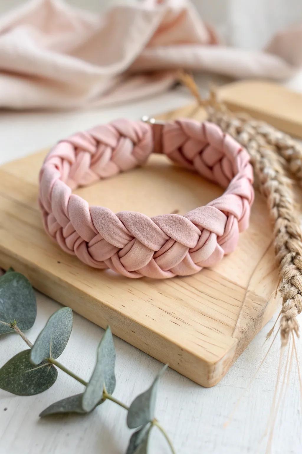 Crafted with love: Elevate your style with these chic fabric bracelets.
