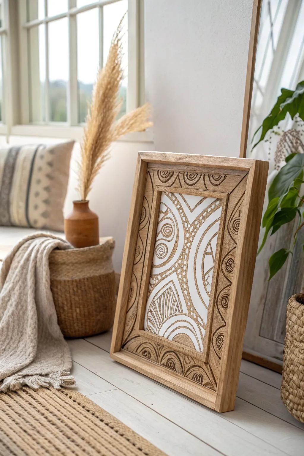 Unleash your creativity with abstract wood burning art. Where will your imagination take you?