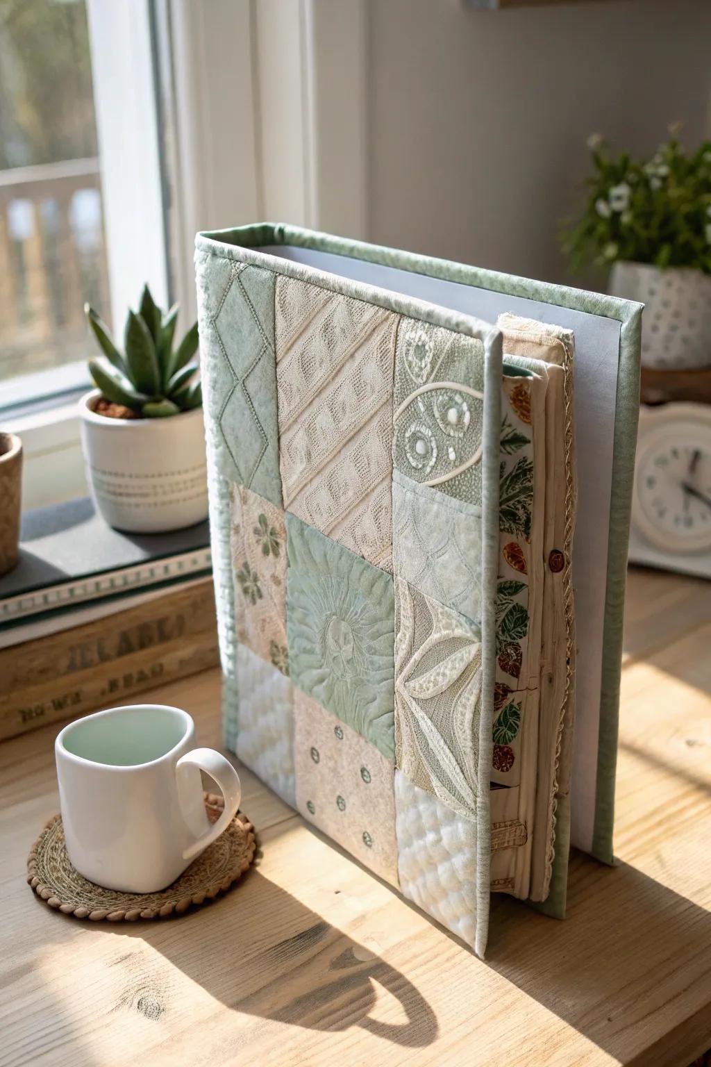 Discover the beauty of eco-friendly textures with this uniquely crafted binder cover. Perfect for those who appreciate simplicity and sustainability.
