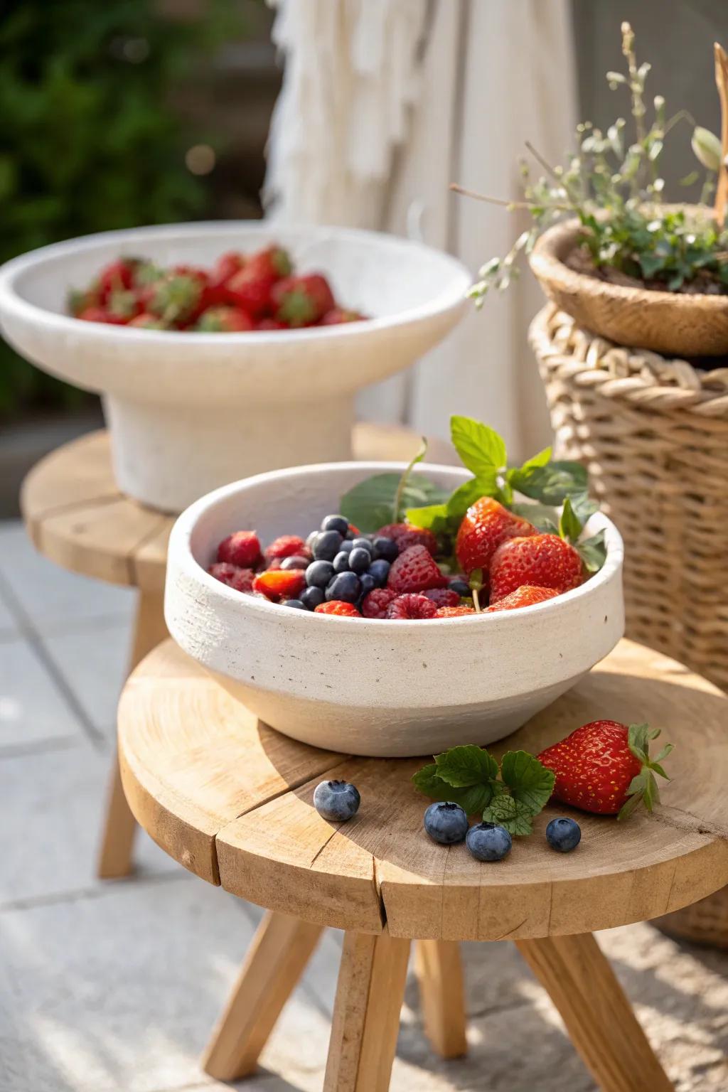 Berry Delight: A sweet and stylish addition to your minimalist garden.