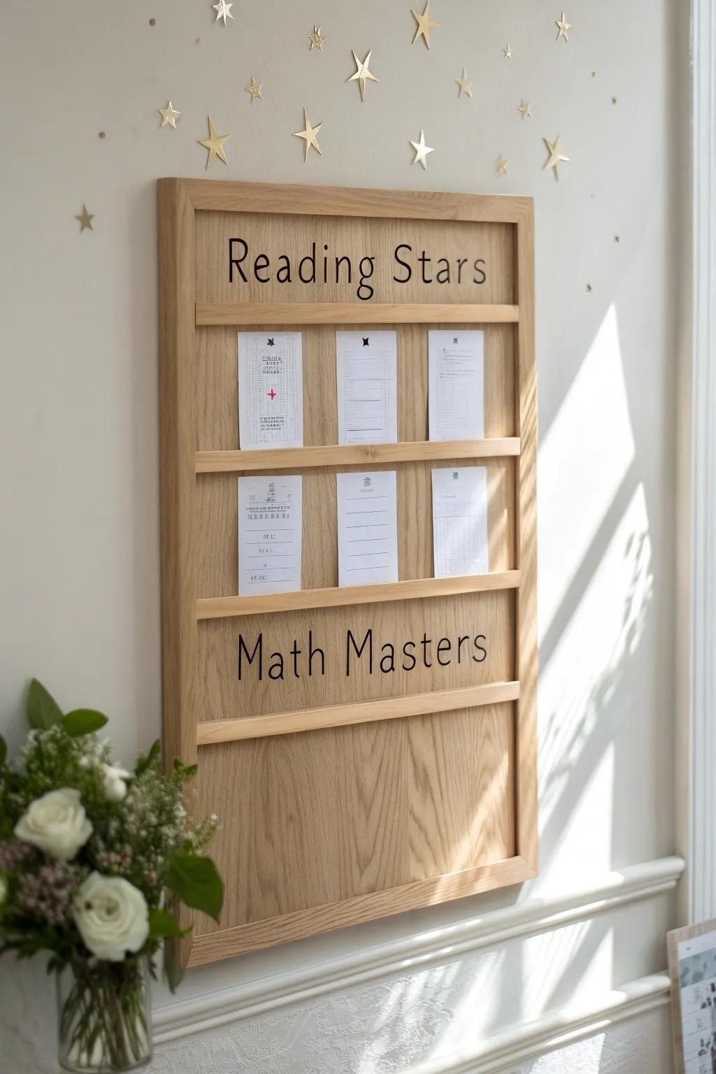 Celebrate every milestone with style on your minimalist brag board!