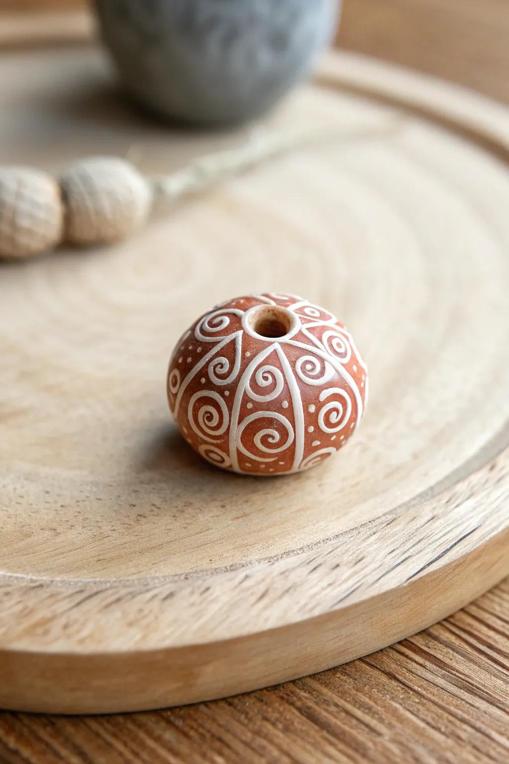Elevate your style with handcrafted clay beads: a blend of simplicity and elegance.