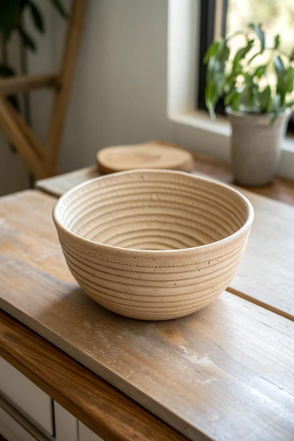 Embrace the raw elegance of nature with this unglazed ceramic coil bowl, a perfect blend of rustic charm and minimalist beauty.