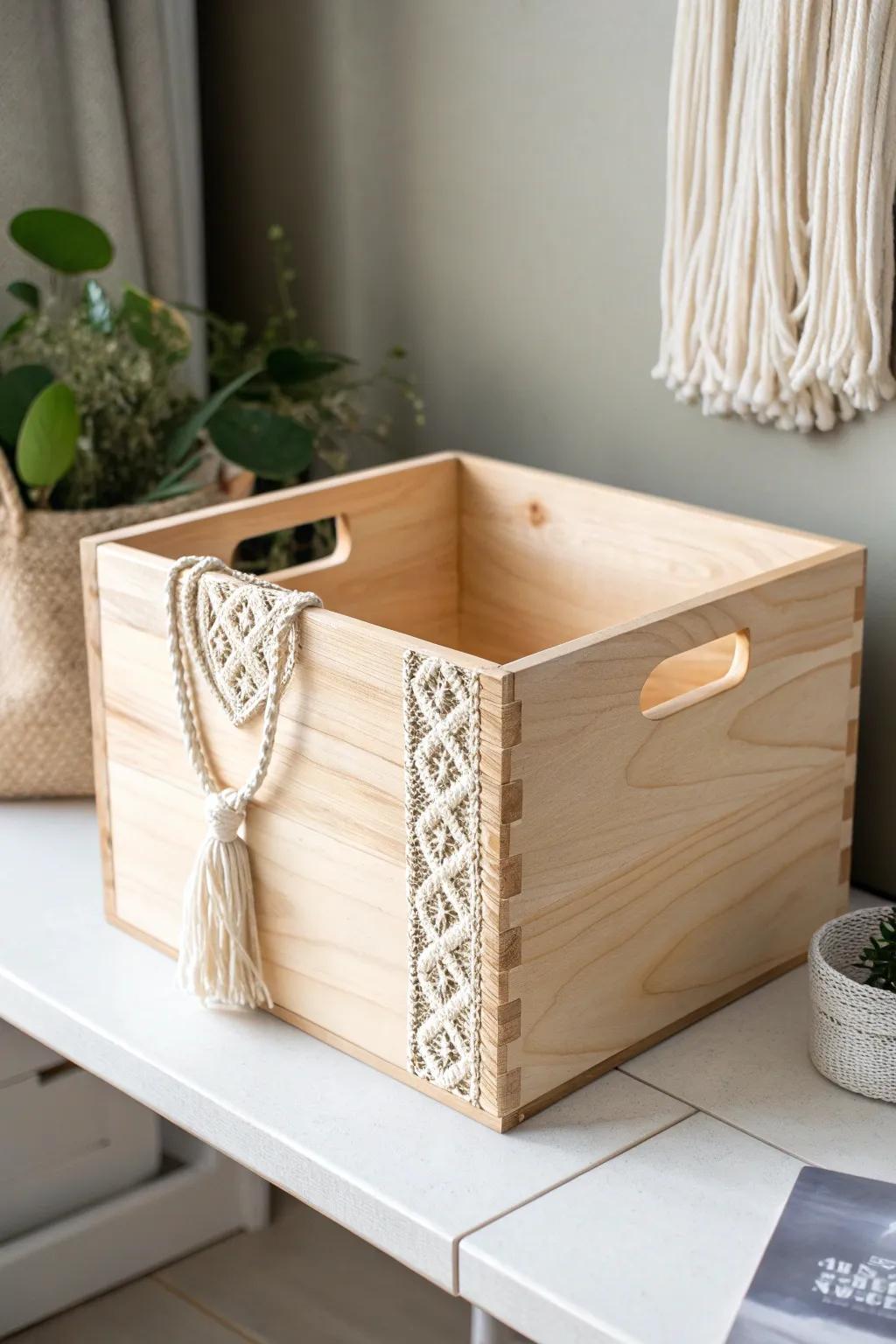 Elevate your doll organization with this chic seasonal storage bin, where craftsmanship meets simplicity.