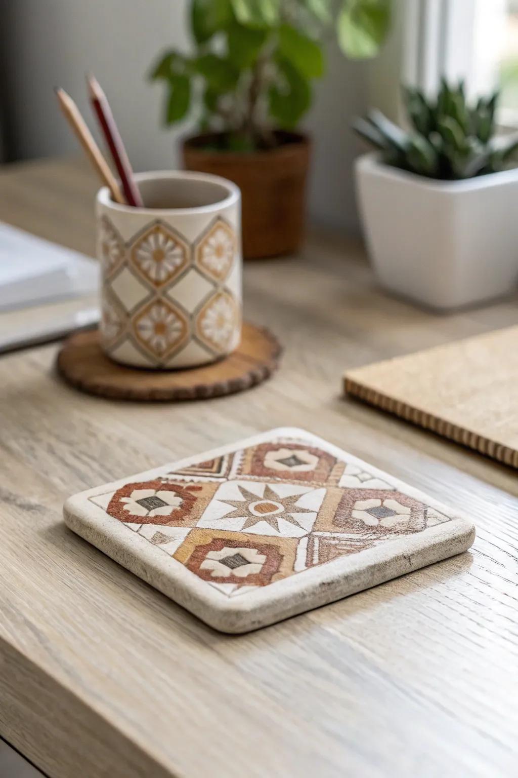Elevate your workspace with a touch of handcrafted elegance. 🌿